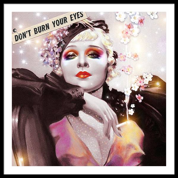 Don't Burn Your Eyes - Framed Print