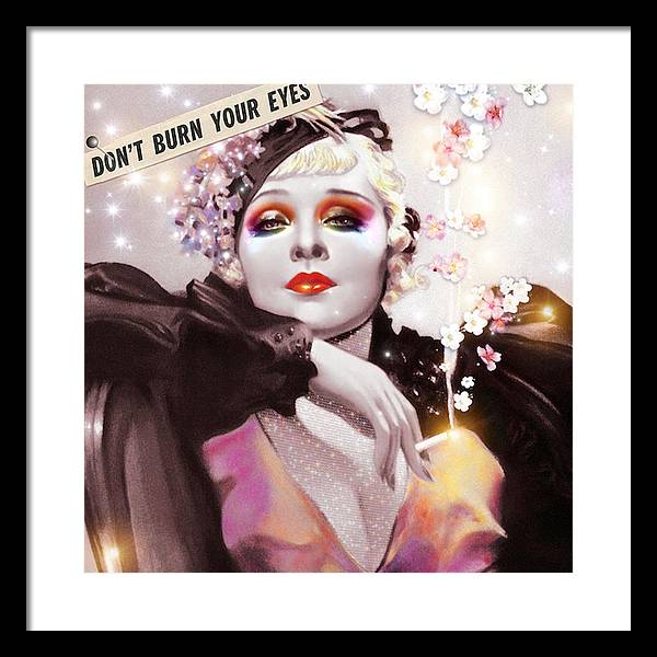 Don't Burn Your Eyes - Framed Print