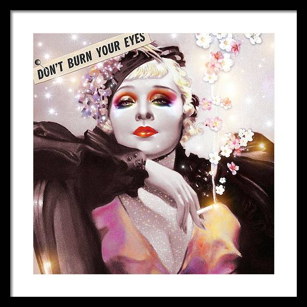 Don't Burn Your Eyes - Framed Print