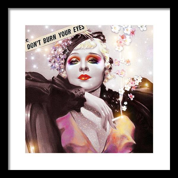Don't Burn Your Eyes - Framed Print