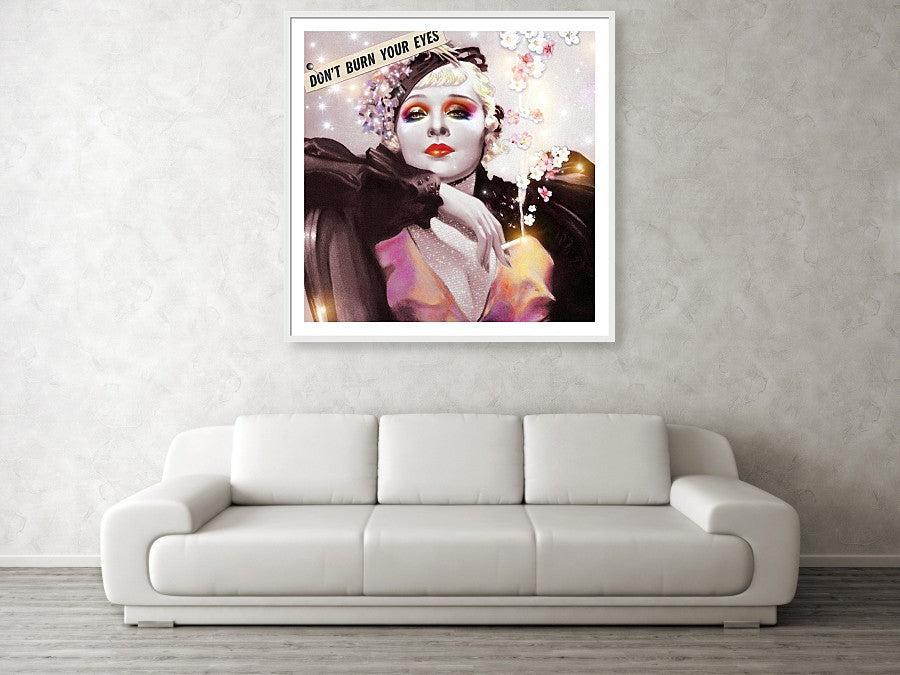 Don't Burn Your Eyes - Framed Print