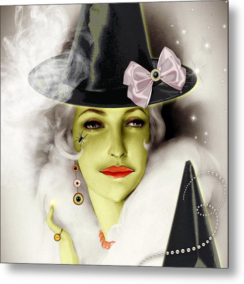 FaBOOlously Wicked - Halloween Metal Print