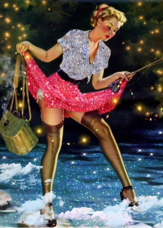 Fishin' Pretty - Vertical Art Print