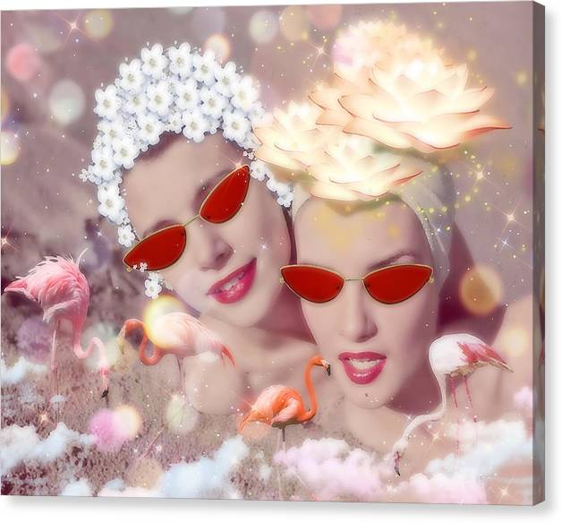 Flamingo Beach - Canvas Print