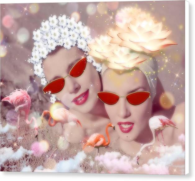 Flamingo Beach - Canvas Print