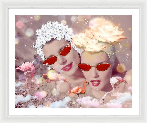 Flamingo Beach - Framed Print