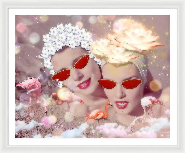 Flamingo Beach - Framed Print