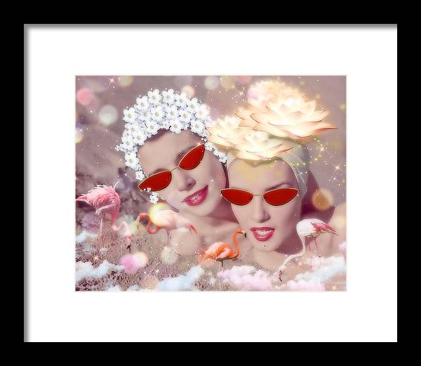 Flamingo Beach - Framed Print