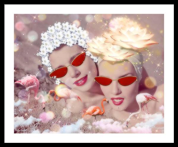 Flamingo Beach - Framed Print
