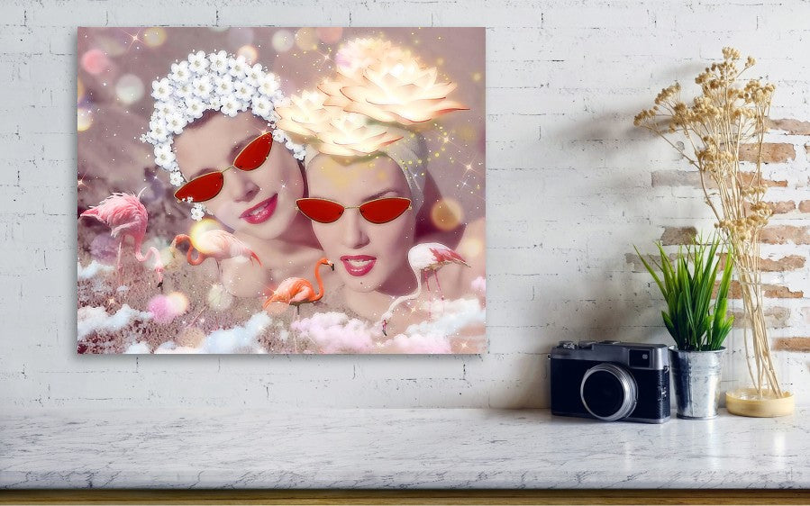 Flamingo Beach - Acrylic Print