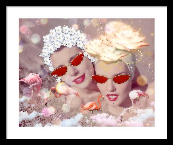Flamingo Beach - Framed Print