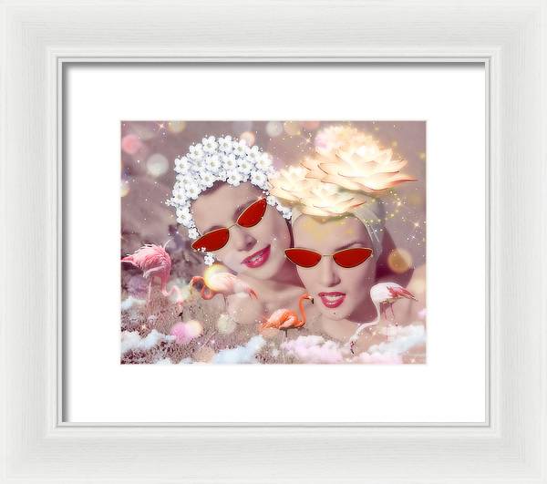 Flamingo Beach - Framed Print