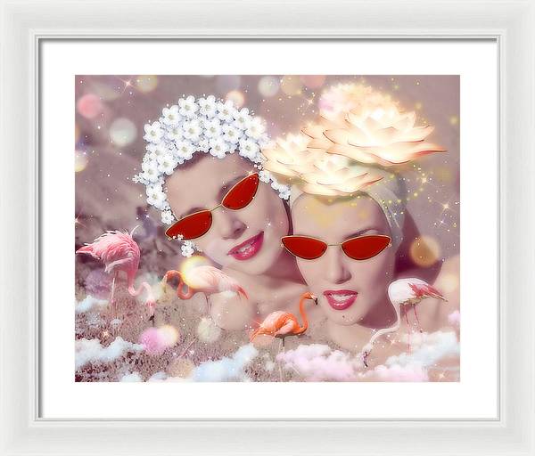 Flamingo Beach - Framed Print