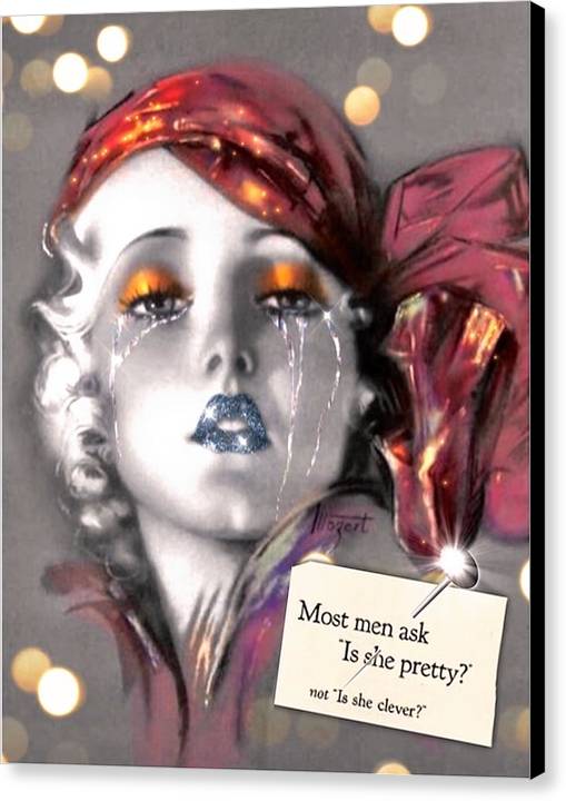 Is She Pretty? - Canvas Print