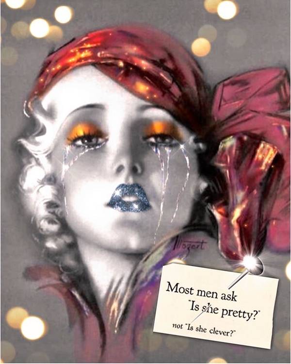Is She Pretty? - Vertical Art Print