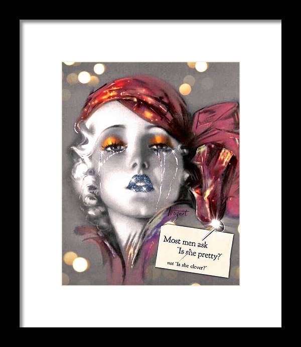 Is She Pretty? - Framed Print