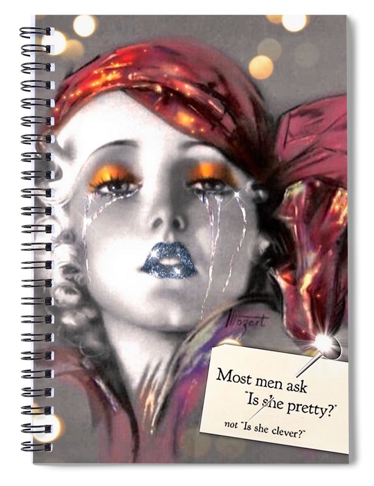 Is She Pretty? - Spiral Notebook