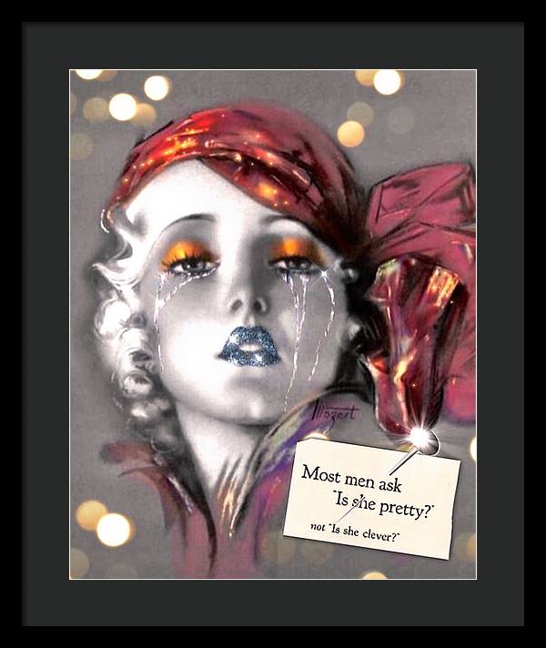 Is She Pretty? - Framed Print