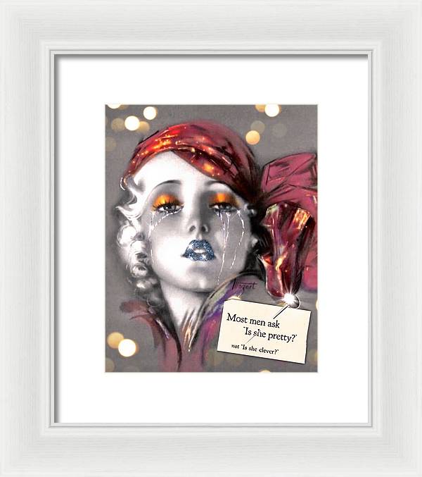 Is She Pretty? - Framed Print