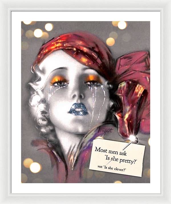 Is She Pretty? - Framed Print