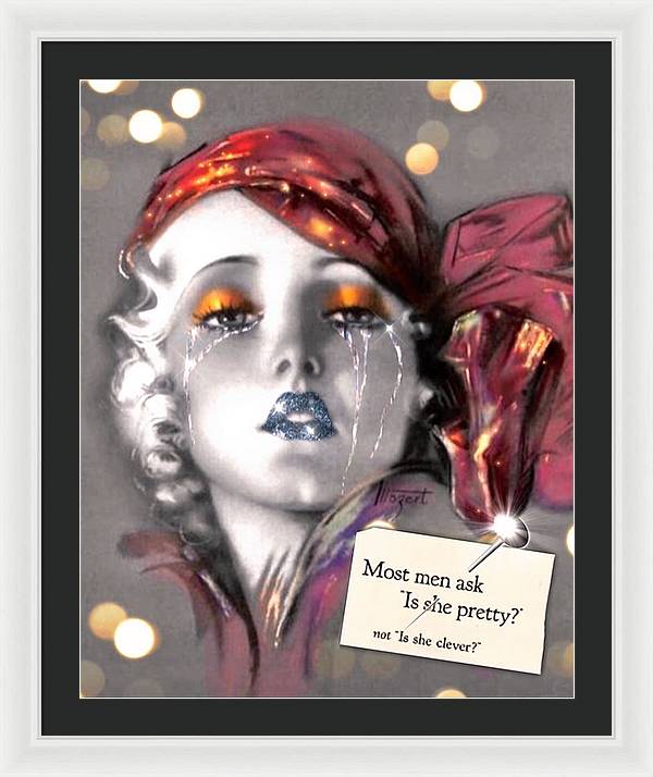 Is She Pretty? - Framed Print