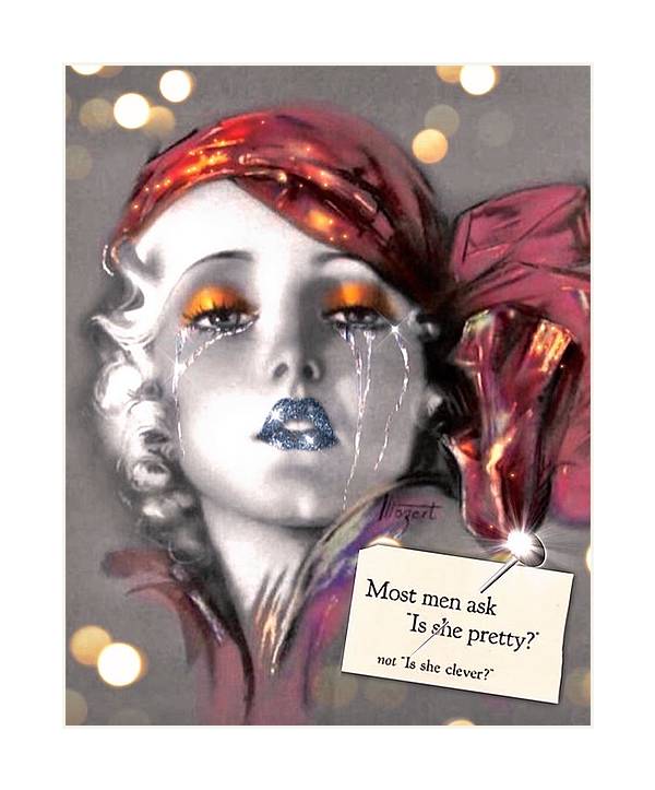 Is She Pretty? - Vertical Art Print