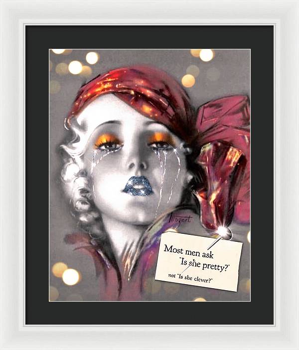 Is She Pretty? - Framed Print