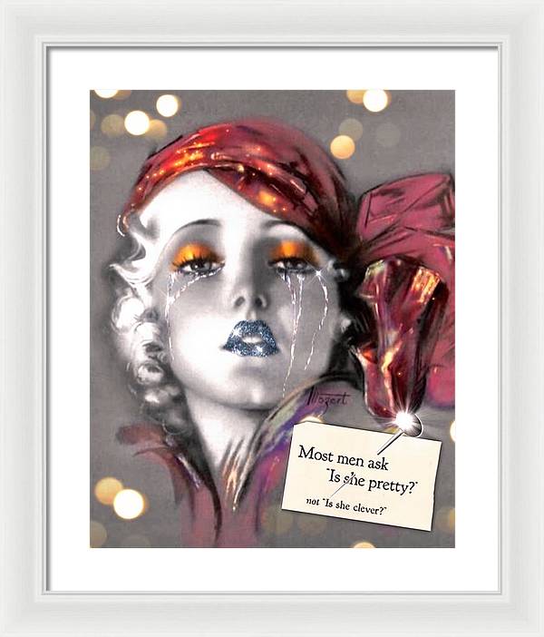 Is She Pretty? - Framed Print