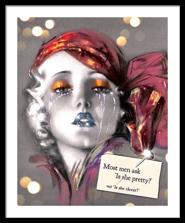 Is She Pretty? - Framed Print