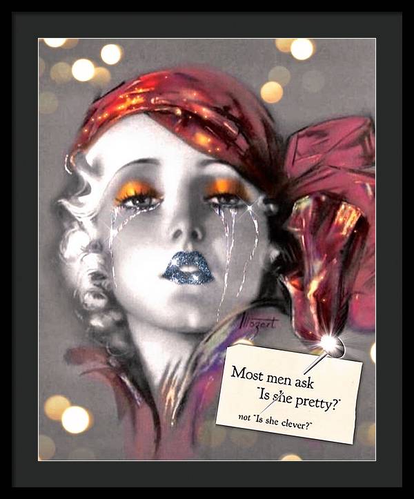 Is She Pretty? - Framed Print