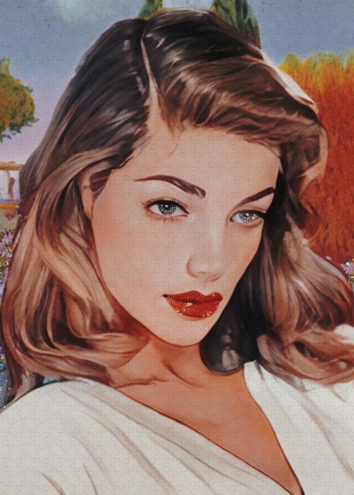 Lauren In Giverny Gardens - Jigsaw Puzzle
