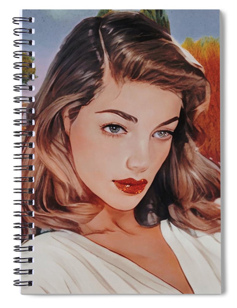 Lauren In Giverny Gardens - Spiral Notebook