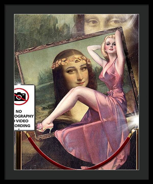 Mischief At The Museum - Framed Print