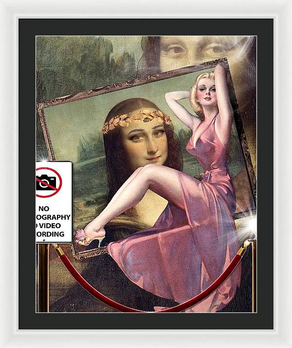 Mischief At The Museum - Framed Print