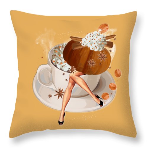 Miss PSL Strikes a Pose - Throw Pillow