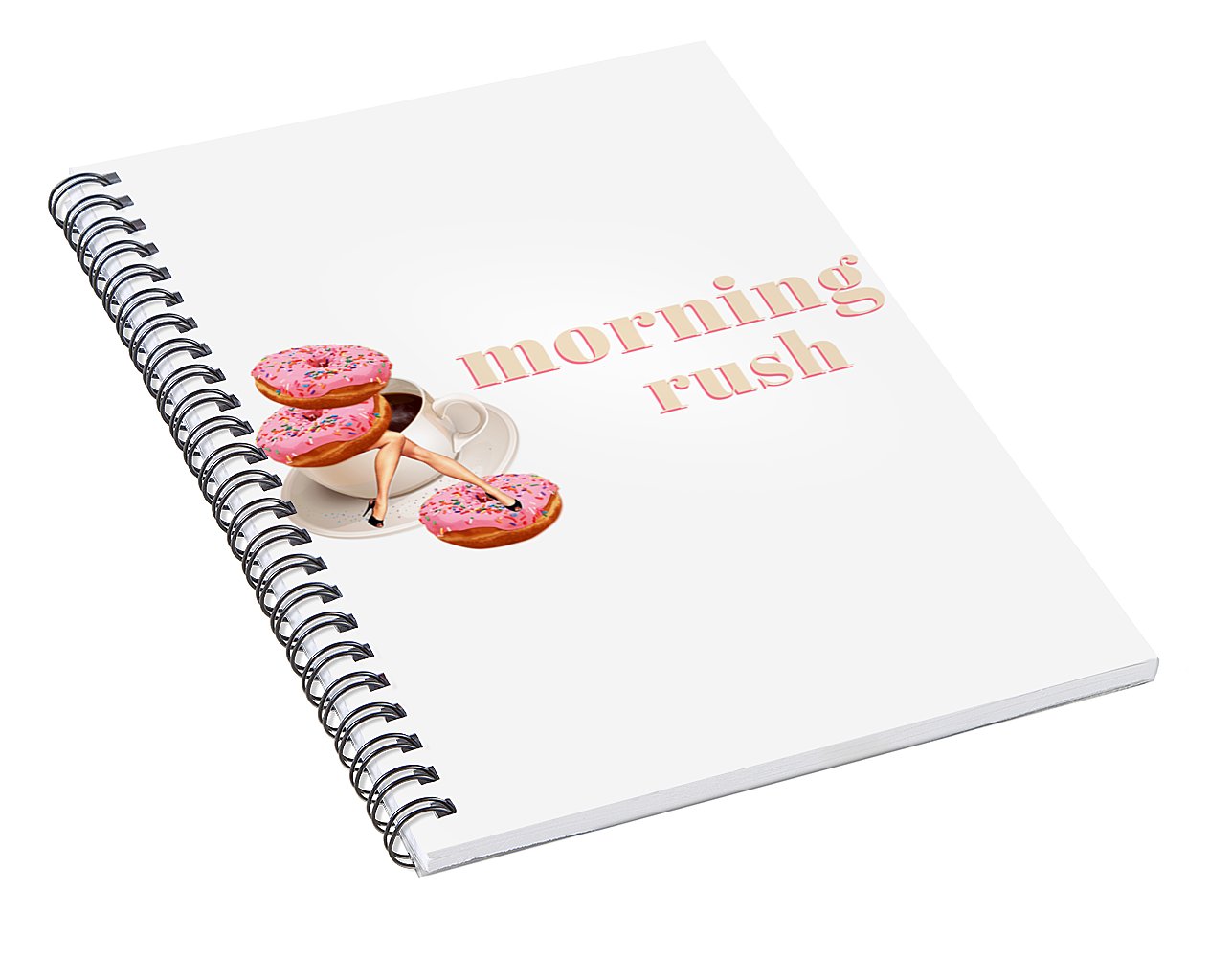 Morning Rush v2 - Spiral Notebook
