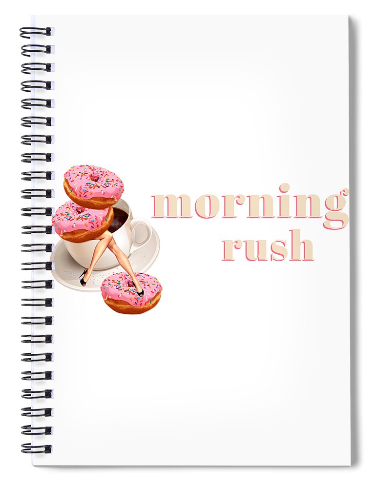 Morning Rush v2 - Spiral Notebook