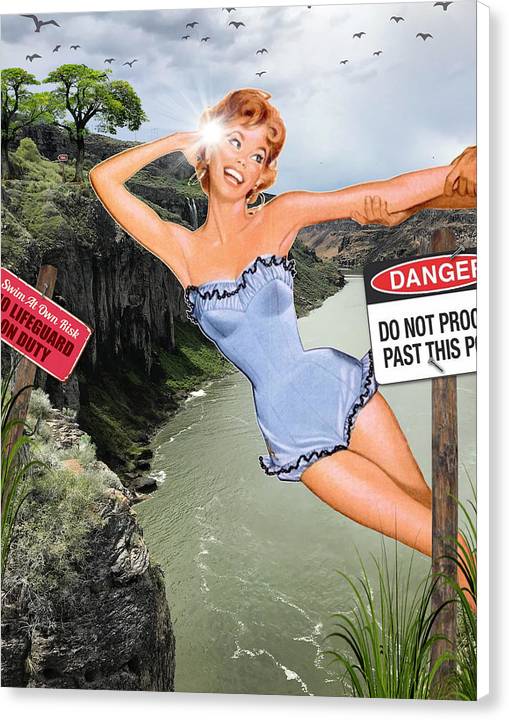 Save Me From My Canyon Selfie - Canvas Print