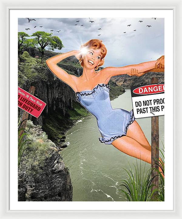 Save Me From My Canyon Selfie - Framed Print