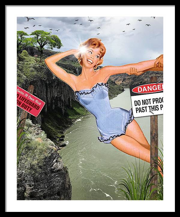 Save Me From My Canyon Selfie - Framed Print
