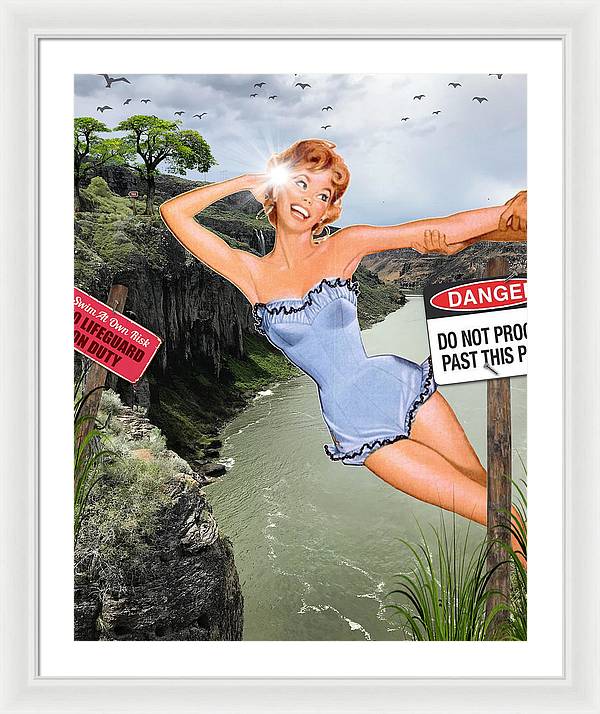 Save Me From My Canyon Selfie - Framed Print