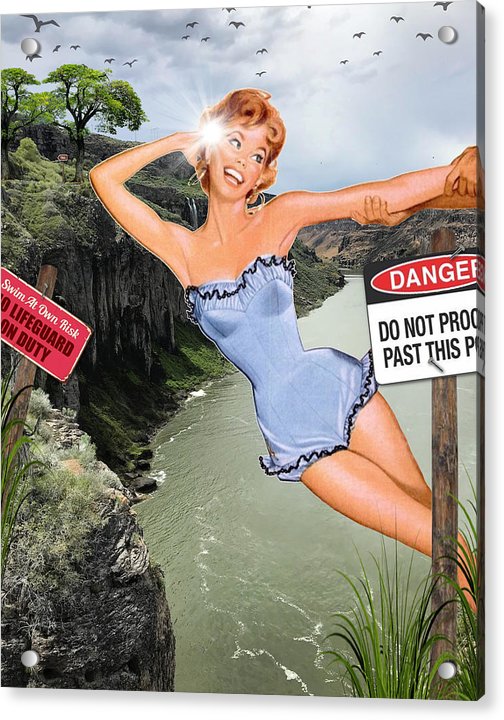 Save Me From My Canyon Selfie - Acrylic Print