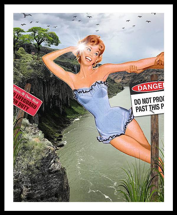 Save Me From My Canyon Selfie - Framed Print
