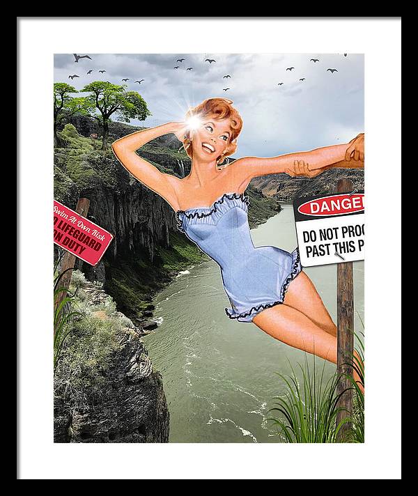 Save Me From My Canyon Selfie - Framed Print