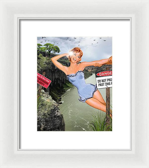 Save Me From My Canyon Selfie - Framed Print