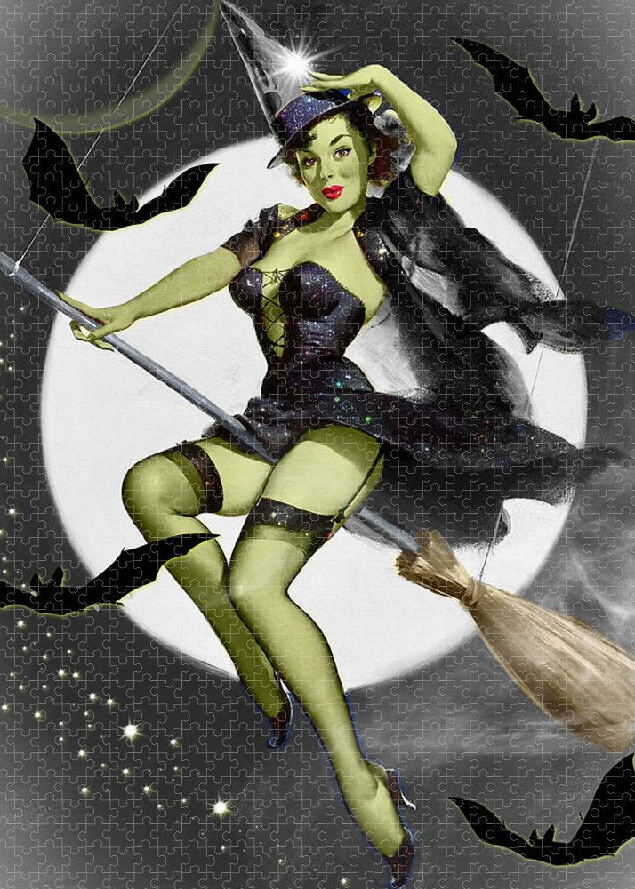 When Witches Go Riding - Halloween Puzzle