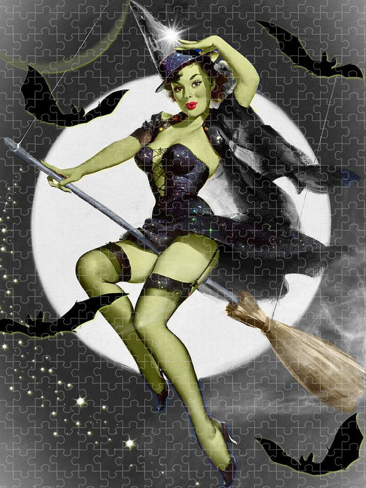 When Witches Go Riding - Halloween Puzzle