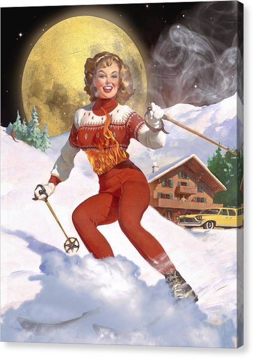 She Has A Fire In Her Belly - Canvas Print