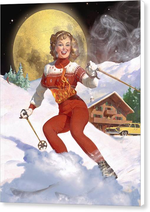 She Has A Fire In Her Belly - Canvas Print