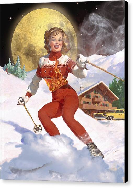 She Has A Fire In Her Belly - Canvas Print